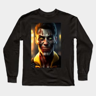 Zombie Scary face Long Sleeve T-Shirt